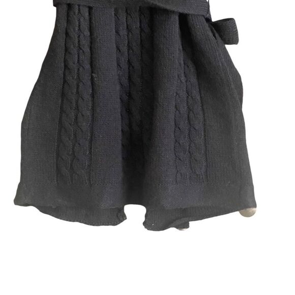 Twenty One Black Sleeveless Open Cardigan withh Button Detail and Belt. Small - Picture 6 of 8